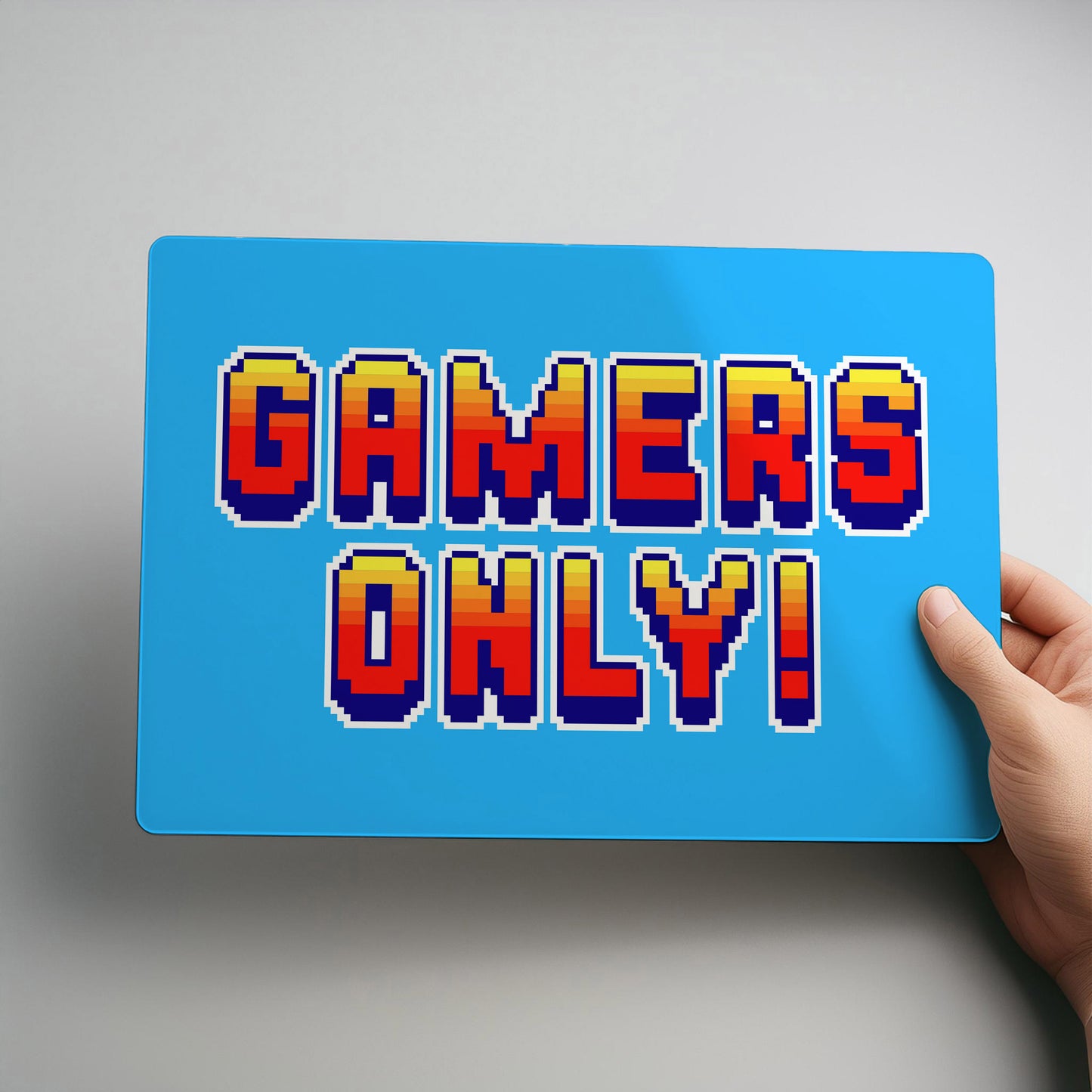 Gamers Only Metal Wall Sign for Games Room or Mancave