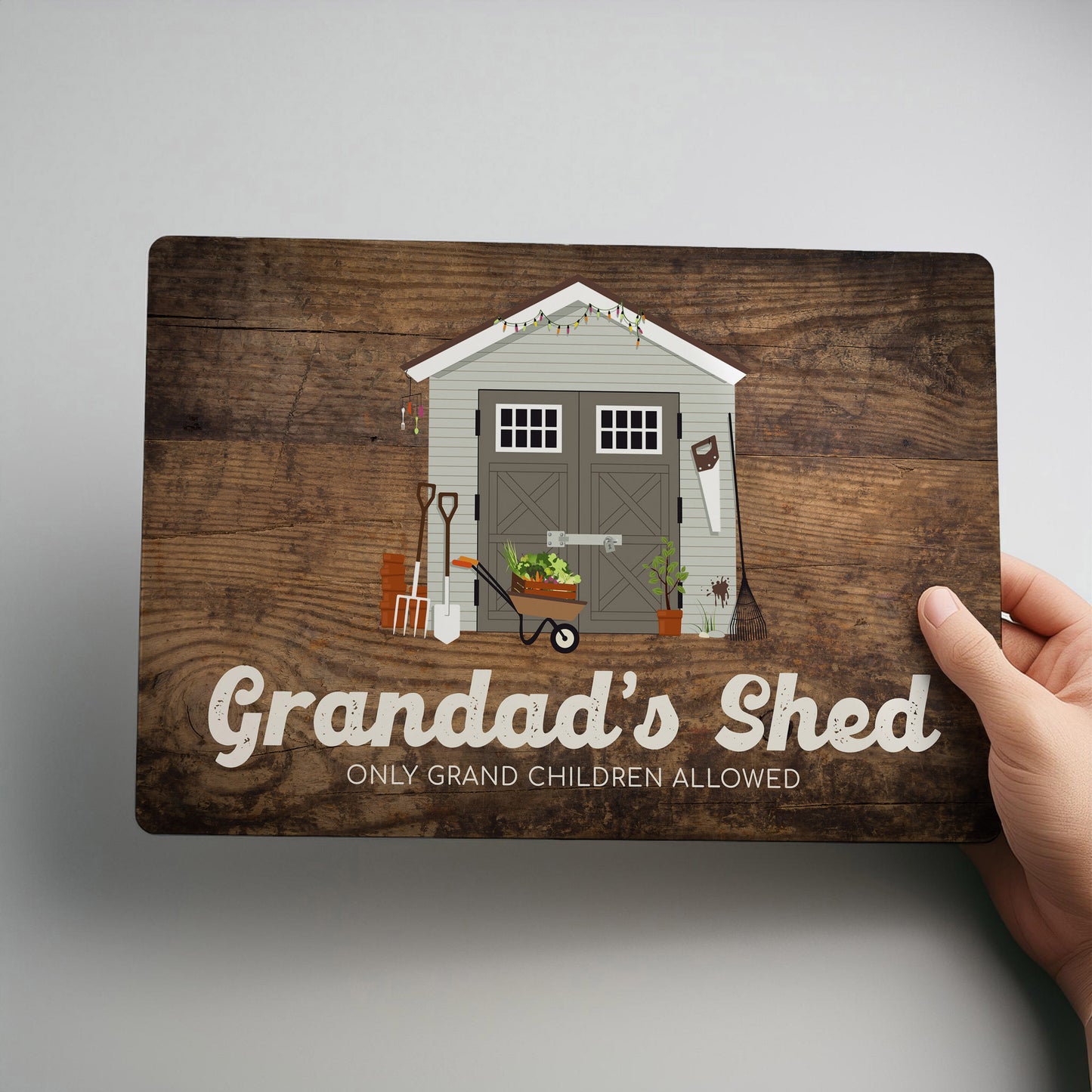 Personalised Garden Shed Metal Wall Sign