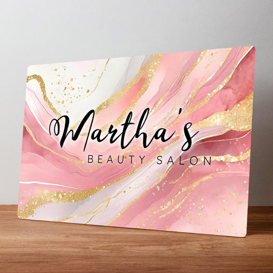 Beauty Salon Business Personalised Metal Wall Sign