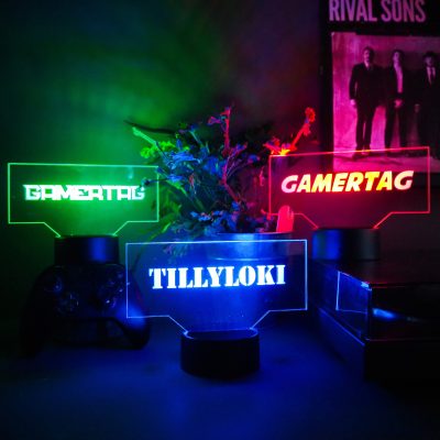 Custom LED Gamertag Sign Personalised Gaming Room Decoration Neon Style Light for Gamers