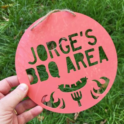 Personalised Hanging BBQ Sign  Custom Acrylic BBQ Area Decor Outdoor Kitchen Wall Sign Perfect Gift for Chefs