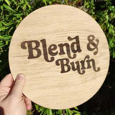 Personalised Wooden Engraved Business Logo Sign Custom Market Stall Display Shop Front Decoration