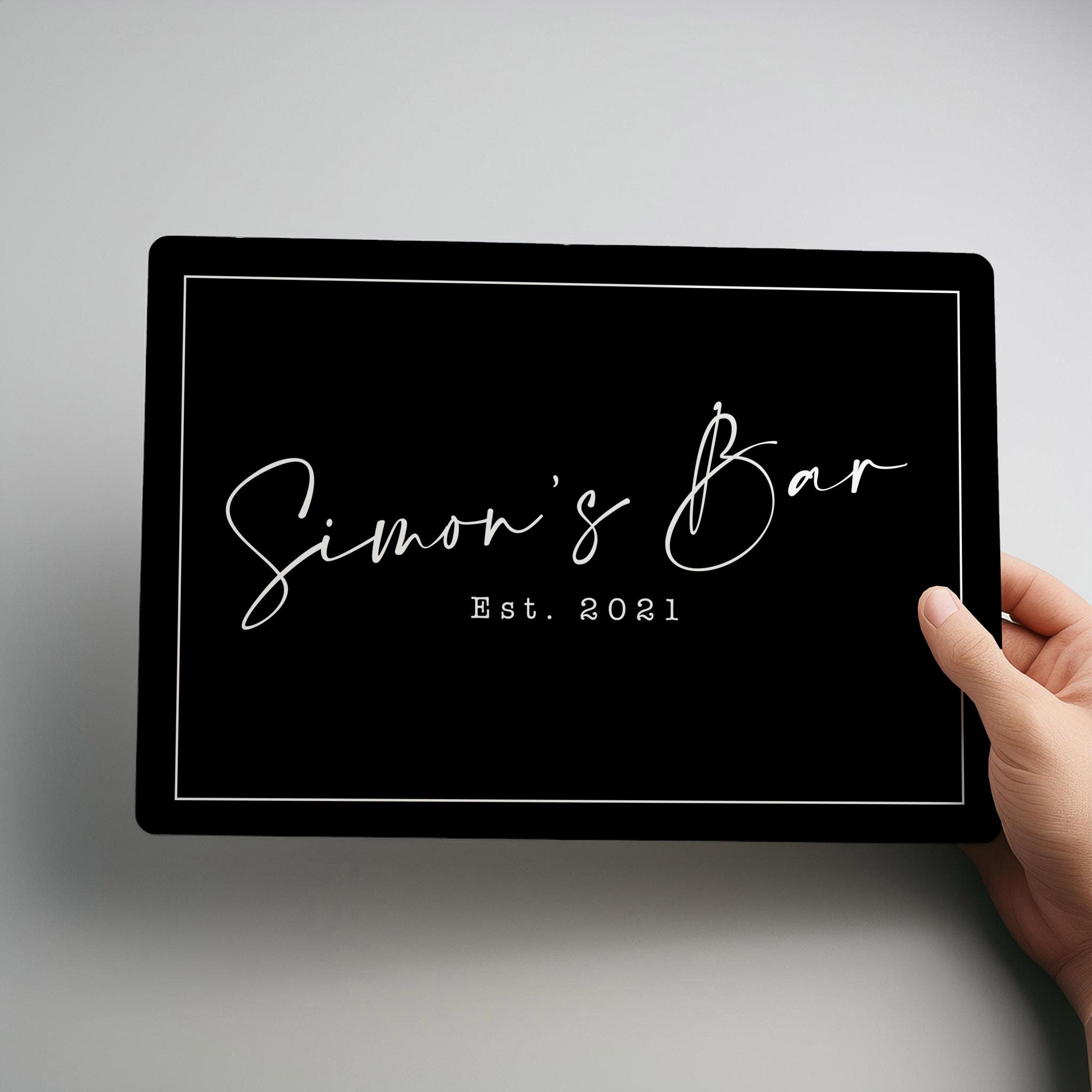 Personalised Bar Metal Sign Custom Printed Wall Art Garden Pub Decoration Home Bar Display