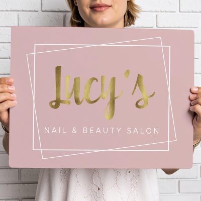 Personalised Beautician Sign Custom Beauty Salon Wall Decor Metal Sign