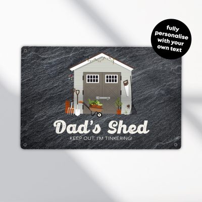 Personalised Garage Sign Custom Metal Wall Art Vintage Car Workshop Plaque Mancave Decoration