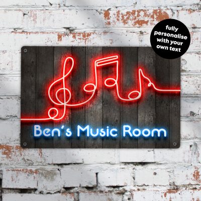 Personalised DJ Booth Sign Neon Style for Music Room Man Cave Christmas Gift