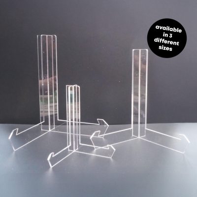 Acrylic Easel Stand Clear Display Holder for A4 A3 Photos Signs Pictures Menus