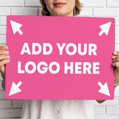 Modern Office Decor Sign with Company Logo for Reception Welcome Wall Art Plaque